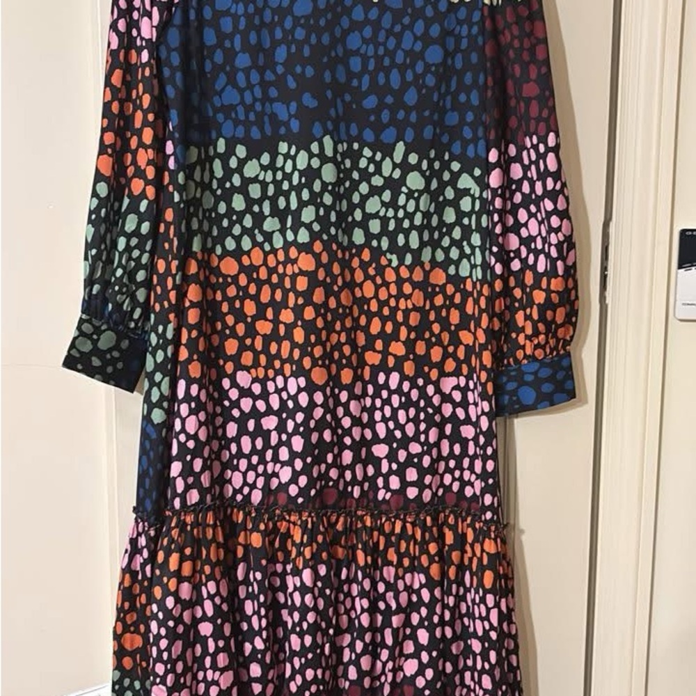 Never Fully Dressed Colorful Long Sleeve Dress